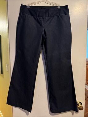 Express Dark Blue Bootcut Dress Pants